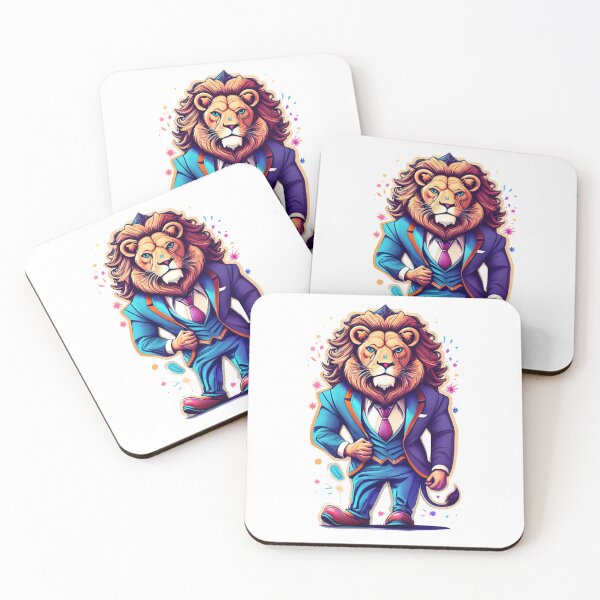 Item preview, The lionheart: lion dressed to impress in formal attire designed and sold by syedmaaz.
