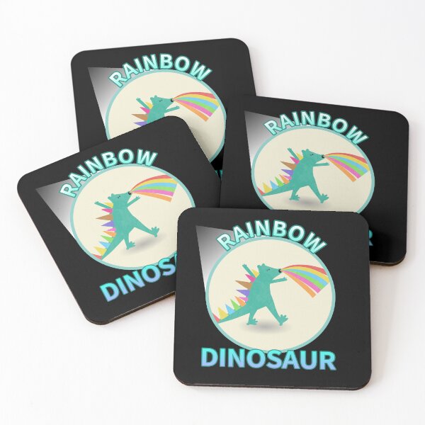 Item preview, rainbow dinosaur designed and sold by zzzozzo.