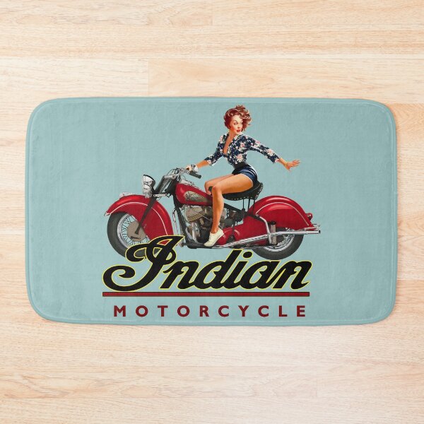 Item preview, Vintage Pinup Girl on Red Motorcycle  designed and sold by EvTheOne.