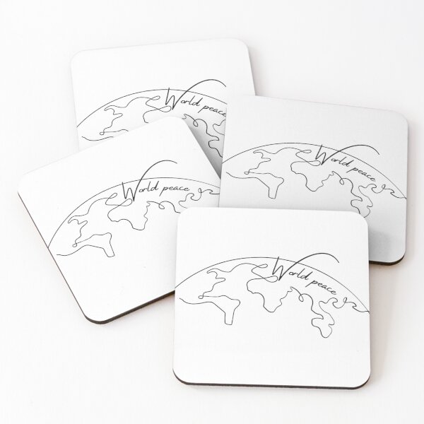 Item preview, Advocate World Peace - Continuous Line Minimalist Art designed and sold by erkabees.