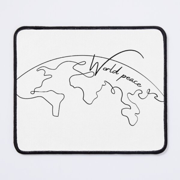 Item preview, Advocate World Peace - Continuous Line Minimalist Art designed and sold by erkabees.