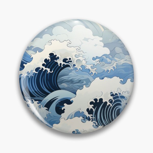 Item preview, Sea Wave digital paper Seamless designed and sold by Khun-Teera.