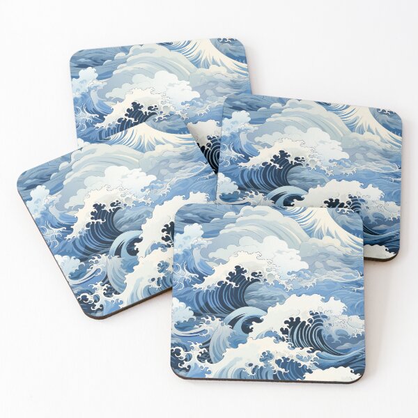Item preview, Sea Wave digital paper Seamless designed and sold by Khun-Teera.