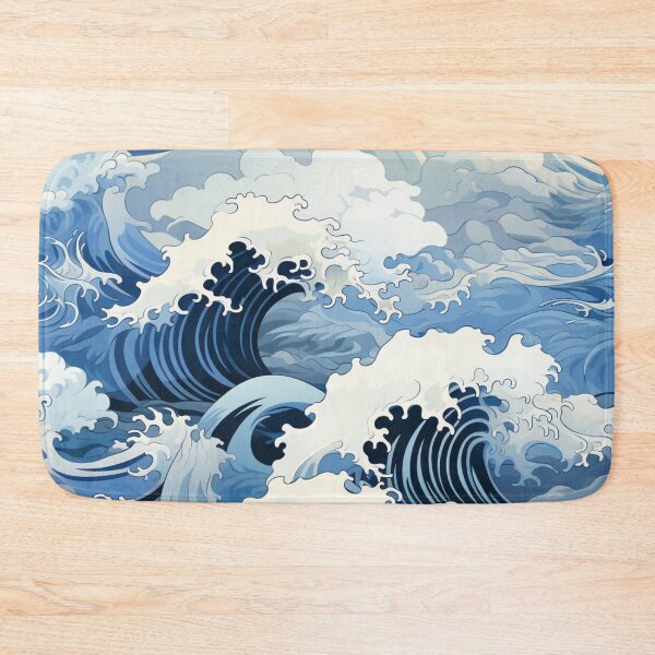 Item preview, Sea Wave digital paper Seamless designed and sold by Khun-Teera.