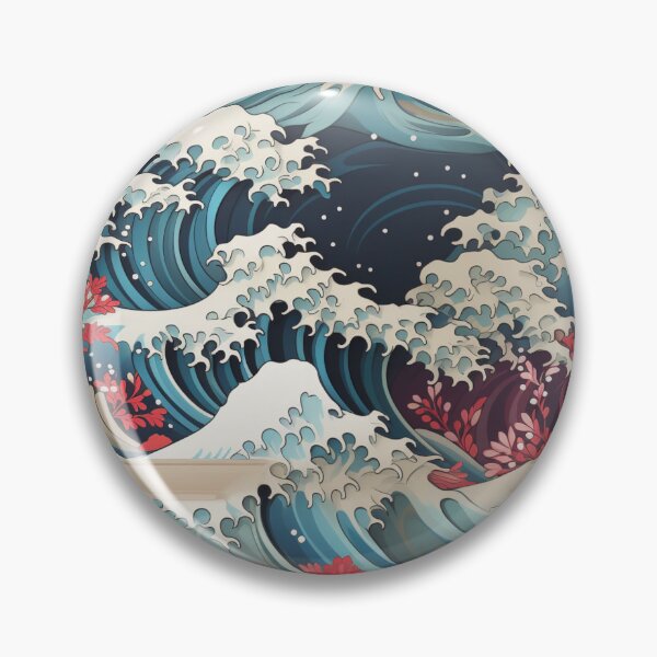 Item preview, Sea Wave digital paper Seamless designed and sold by Khun-Teera.