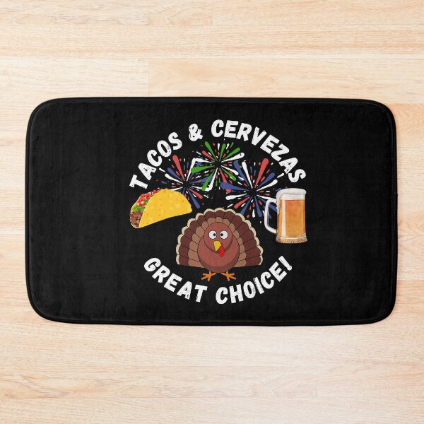 Item preview, Tacos and Cervezas, Tacos and Beer, Save A Turkey, Funny Thanksgiving designed and sold by karlsageder.