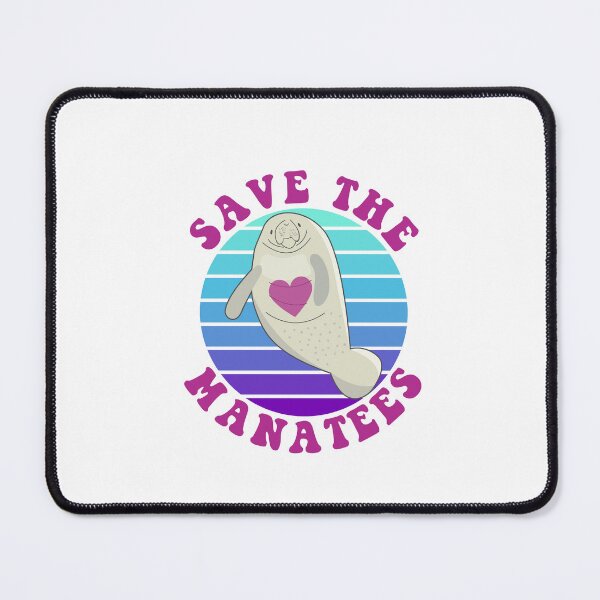 Item preview, Save the Manatees Retro Design designed and sold by ScruffyBlonde.