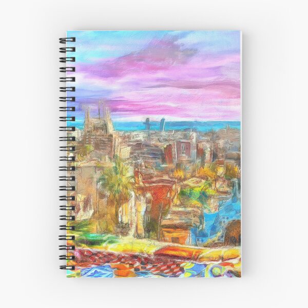 Aperçu de l'œuvre Parc Guell Barcelone créée et vendue par Stefano Senise Fineartist.