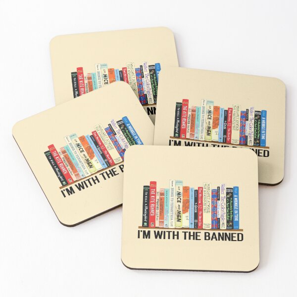 Item preview, I'm With The Banned, Banned Books, Read Banned Books, Teacher Librarian Gift, Social Justice Bookish designed and sold by MisterrAB.
