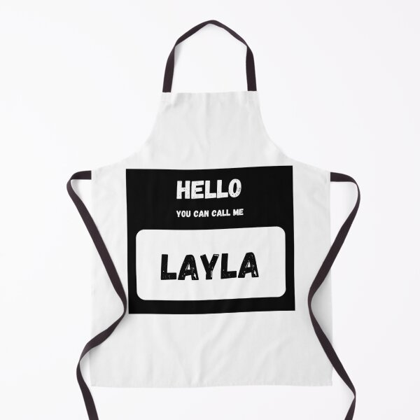 Item preview, Hello you can call me LAYLA Stylish Black Letter Edition designed and sold by IssaraStudio.