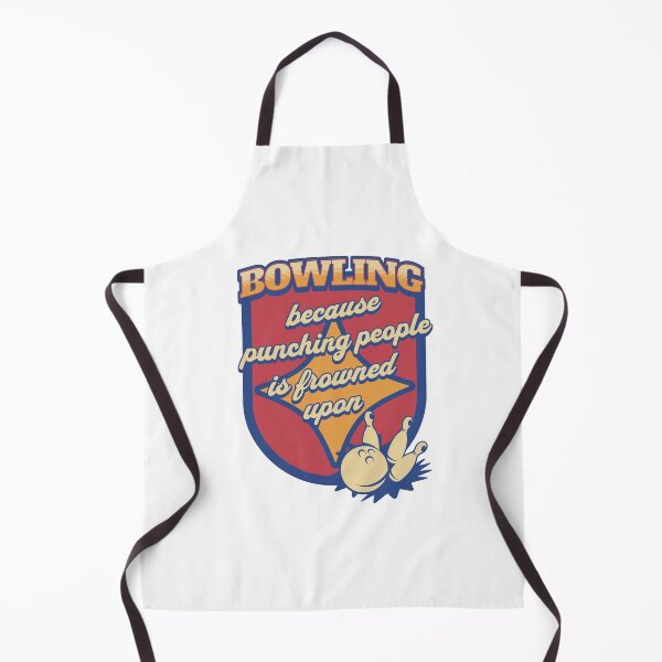Item preview, Bowling because punching people is frowned upon hobby funny witty sarcasm quote designed and sold by ArtisanTeeShop.
