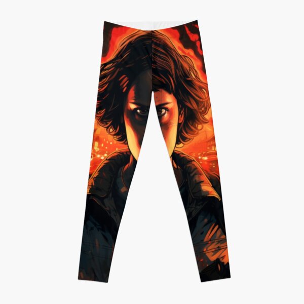 Eleven 11 Stranger Things Season 3 Retro 90s EL Style Yoga Capri Leggings