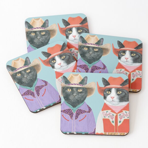 Item preview, Carnival Cats - Black Cat & Tuxedo Cat designed and sold by AnimalCrew.