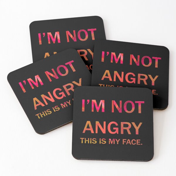 Item preview, I'm not angry designed and sold by nimmitrends.