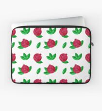 Red pomegranate with green leaves Laptop Sleeve