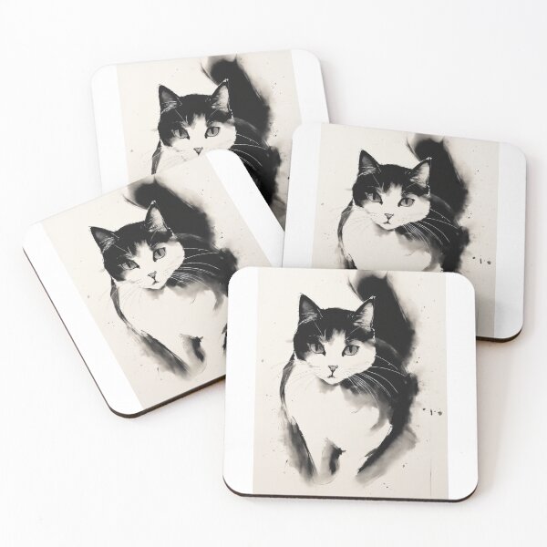 Item preview, Minimalist Cat's Tranquility designed and sold by Mechanical-Artt.