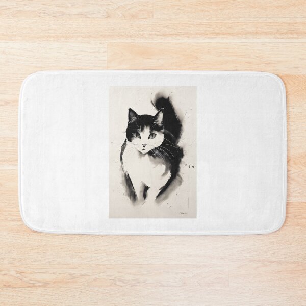 Item preview, Minimalist Cat's Tranquility designed and sold by Mechanical-Artt.