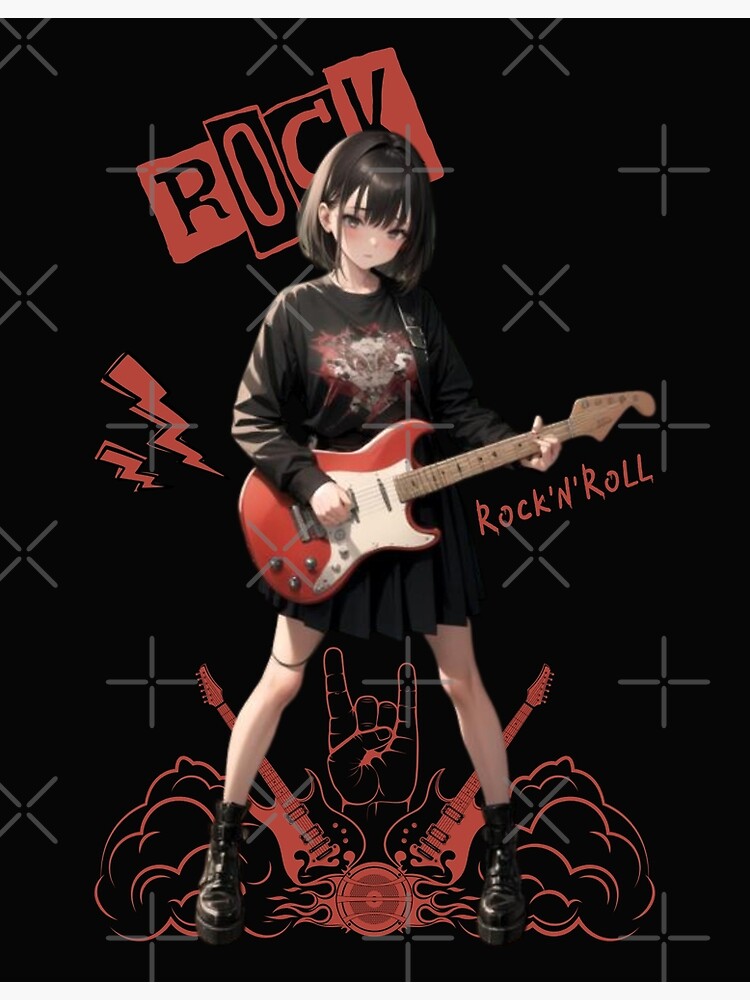 Amazon.com : Ryo Bocchi The Rock Anime Poster Comics Vintage Classic Tin  Metal Sign Plaque 8x12 Inch : Home & Kitchen