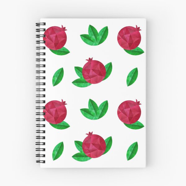 Item preview, Red pomegranates with green leaves designed and sold by Slanapotam.