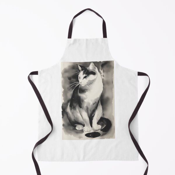 Aperçu de l'œuvre Le pinceau du chat zen créée et vendue par Mechanical-Artt.