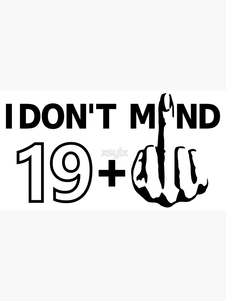 Runder 20 Geburtstag 19 Mittelfinger Lustiger Spruch Leinwanddruck