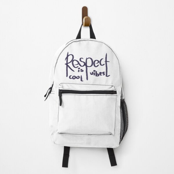 Item preview, Respect with cool vibes white designed and sold by LoveDaisyShop.