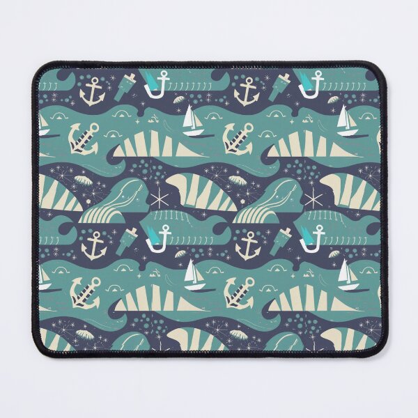 Item preview, Nautical Vibes - Anchors, waves, seashells, and sailor-inspired patterns for a coastal feel designed and sold by SeamlessBlend.