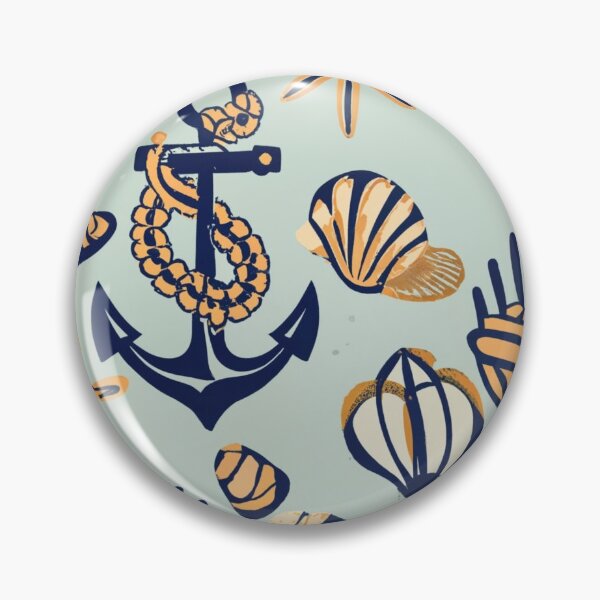 Item preview, Nautical Vibes - Anchors, waves, seashells, and sailor-inspired patterns for a coastal feel designed and sold by SeamlessBlend.