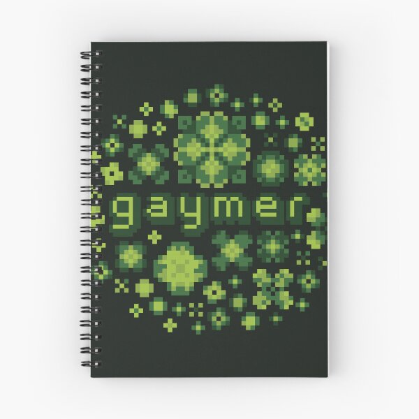 Item preview, Flowery Gaymer [retro green] designed and sold by deadbeatprince-typography.