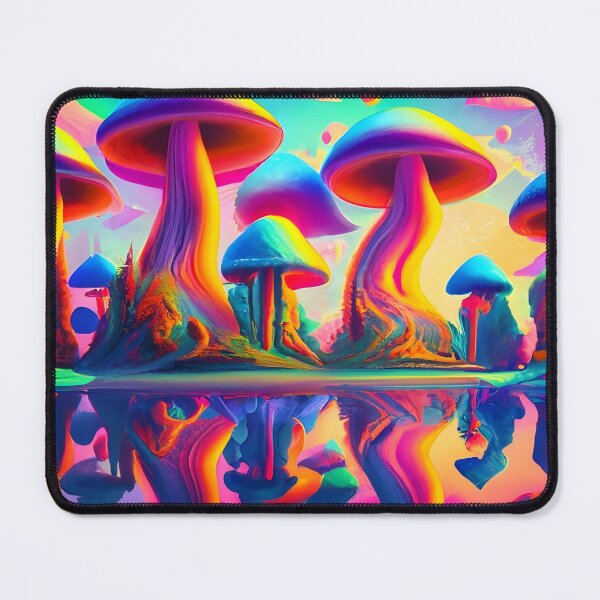 Item preview, Rainbow Mushroom Forest designed and sold by MakeWayDesign.