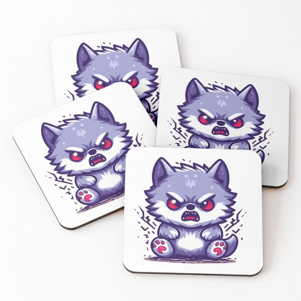 Item preview, angry wolf designed and sold by Animalia-.