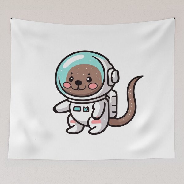 Item preview, Space otter astronaut  designed and sold by PawelNature.