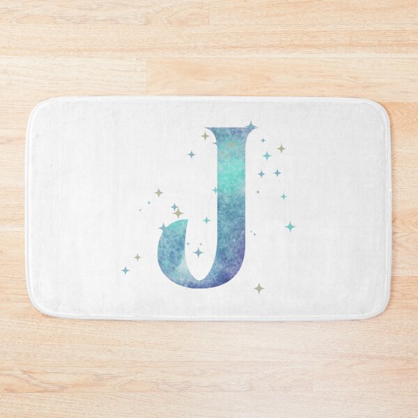 Item preview, Letter J Monogram watercolor galaxy designed and sold by iRenza.