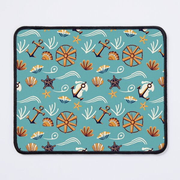 Item preview, Nautical Vibes - Anchors, waves, seashells, and sailor-inspired patterns for a coastal feel designed and sold by SeamlessBlend.