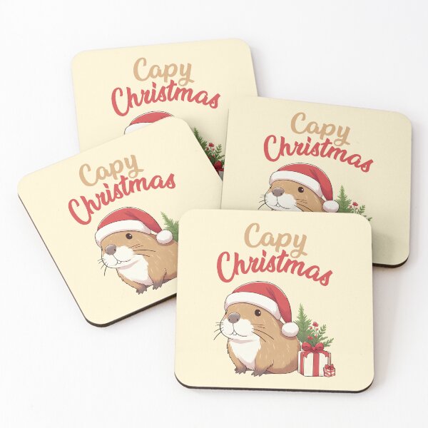Item preview, Capy Christmas Capybara Santa designed and sold by KAI-Studio.