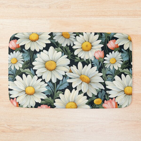 Item preview, Daisy flowers watercolor retro designed and sold by Keng-Taro.