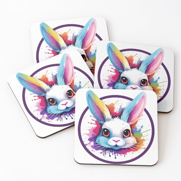 Item preview, Colorful Bunny designed and sold by hermeneutic.