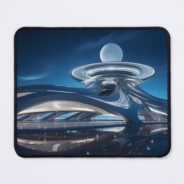 Item preview, Futuristic Spaceport designed and sold by Shirtastically.