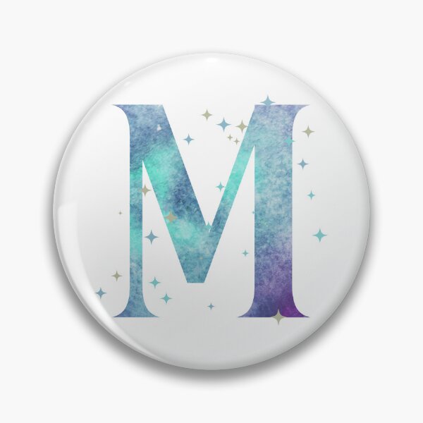 Artikelvorschau, Buchstabe M Monogramm-Aquarellgalaxie entworfen und verkauft von iRenza.