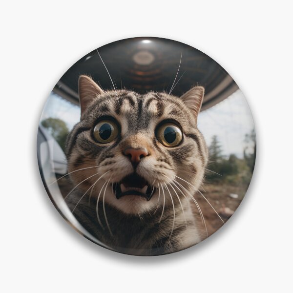 Item preview, Funny cat selfie with UFO designed and sold by WBCreativeWS.