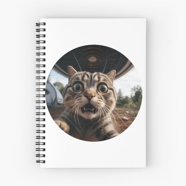 Item preview, Funny cat selfie with UFO designed and sold by Studio Harmonia.