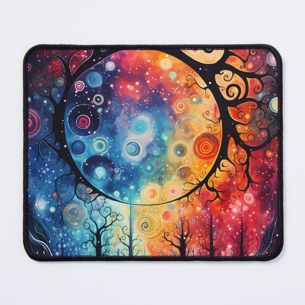 Item preview, Abstract galaxy tree with colorful stars designed and sold by Eastbavin.