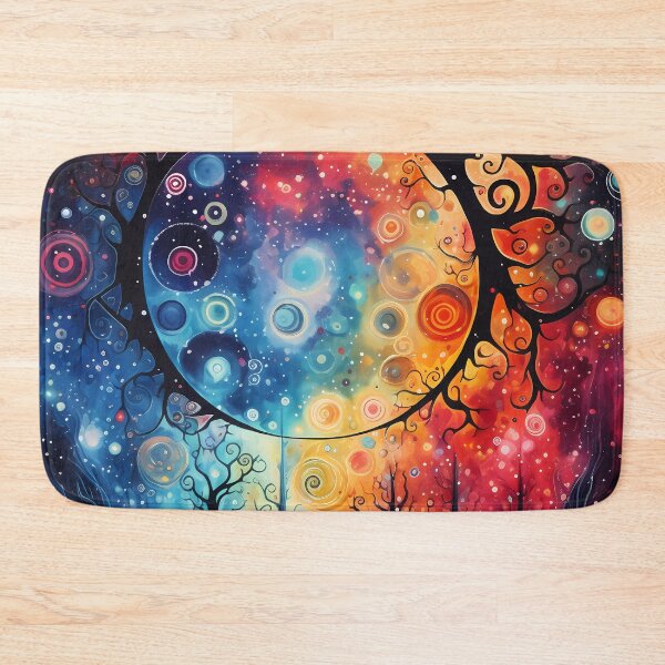 Item preview, Abstract galaxy tree with colorful stars designed and sold by Eastbavin.
