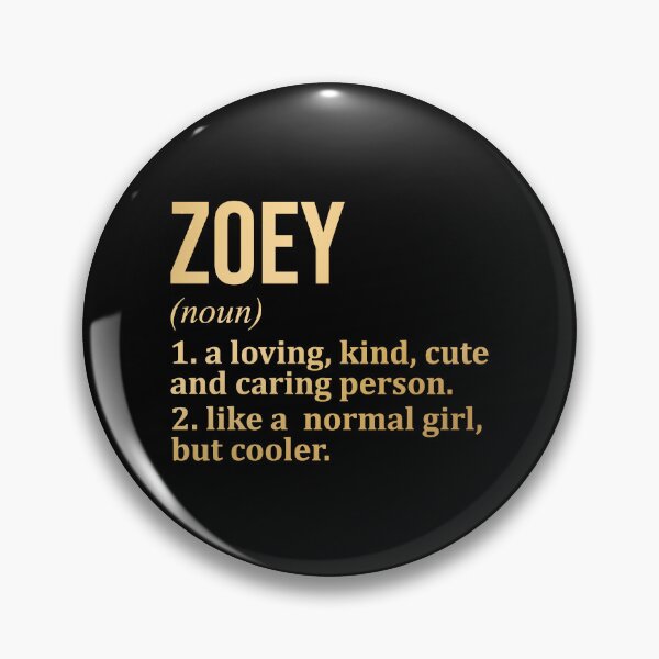 Item preview, Zoey Name Definition in Gold designed and sold by XCIV.