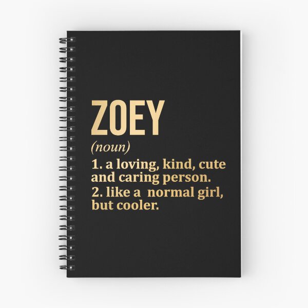 Item preview, Zoey Name Definition in Gold designed and sold by XCIV.