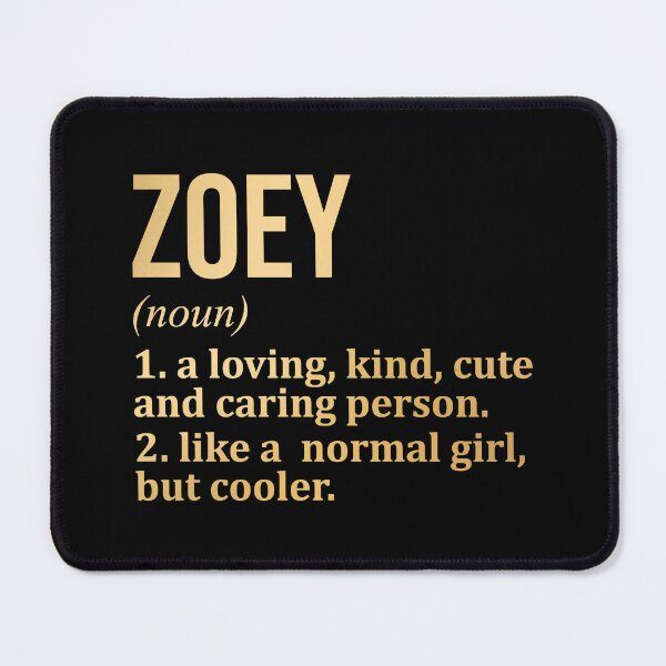 Item preview, Zoey Name Definition in Gold designed and sold by XCIV.