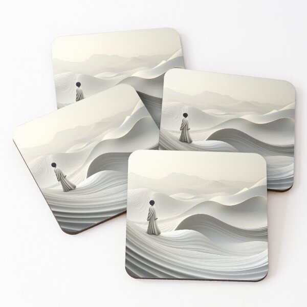 Item preview, abstract illustration,a minimalist illustration of smooth lines in dark white and light gray tones designed and sold by Gabi.Media.