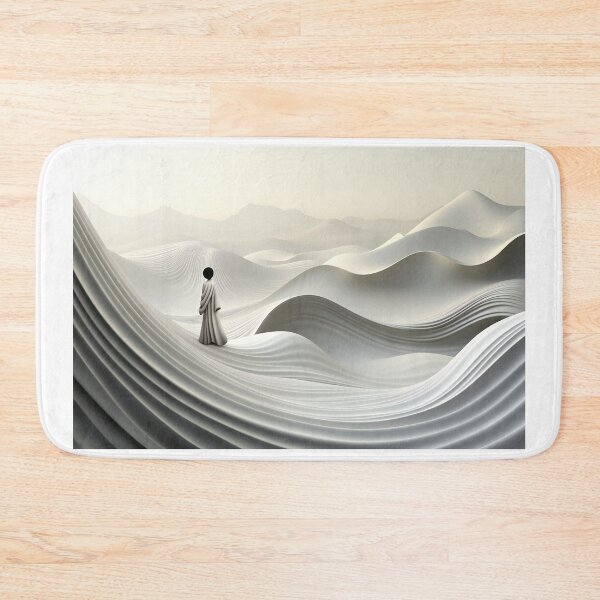 Item preview, abstract illustration,a minimalist illustration of smooth lines in dark white and light gray tones designed and sold by Gabi.Media.