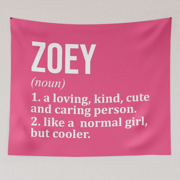 Item preview, Zoey Name Definition for Women designed and sold by XCIV.