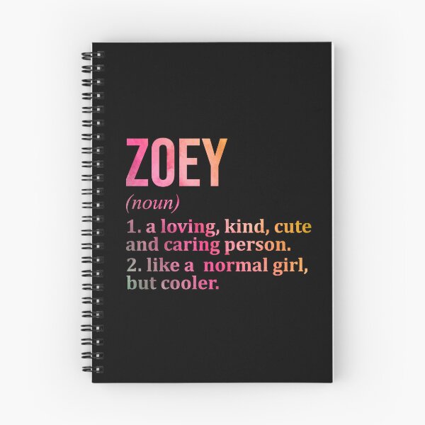 Item preview, Zoey Name Definition in Watercolor designed and sold by XCIV.